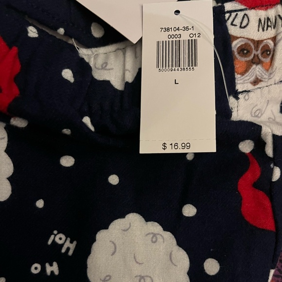 Black Santa Sleep Shorts/Bottoms - Picture 4 of 6